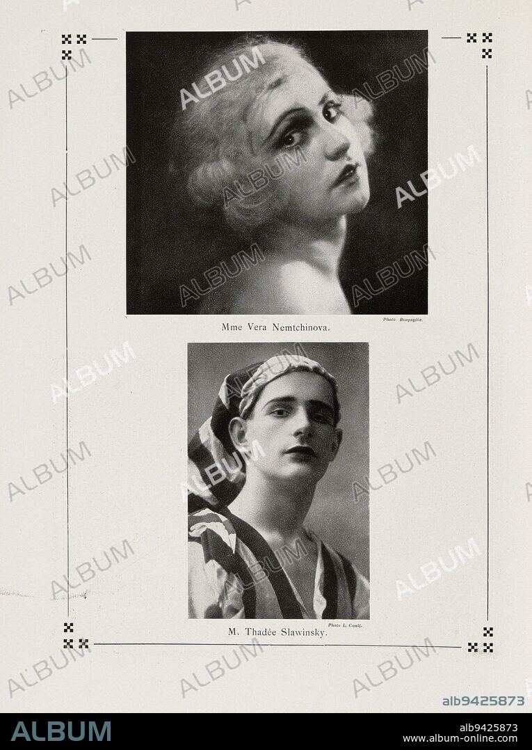 Ballets russes by Serge de Diaghilew. Program of the Gaité Lyrique, May 1921, Maurice de Brunoff, Editor, In 1921, Graphic arts, Program of a show or event, Height: 31.8 cm, Width: 24.5 cm.