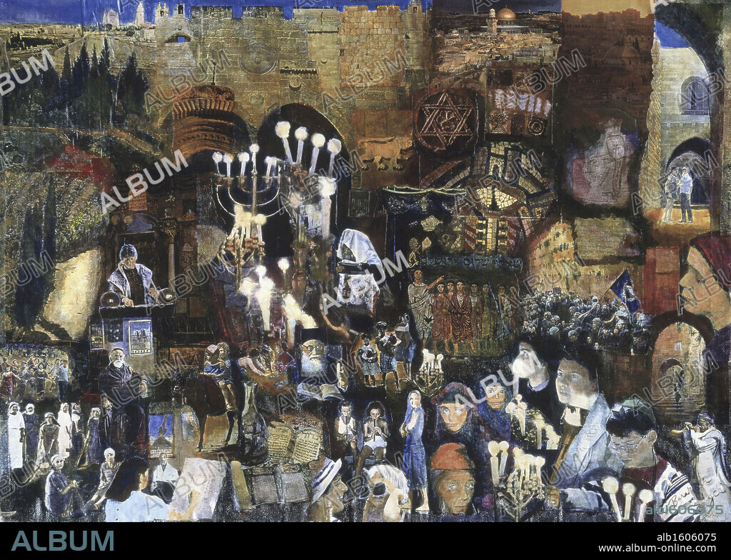 Pray for Peace 4 1996 Elizabeth Barakah Hodges (21st C. American) Mixed Media and Collage.