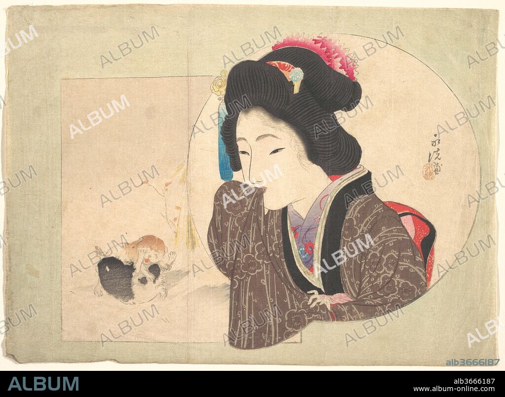 Print. Artist: Keisai Eisen (Japanese, 1790-1848). Culture: Japan. Dimensions: Overall: 8 11/16 x 11 15/16 in. (22.1 x 30.3 cm).