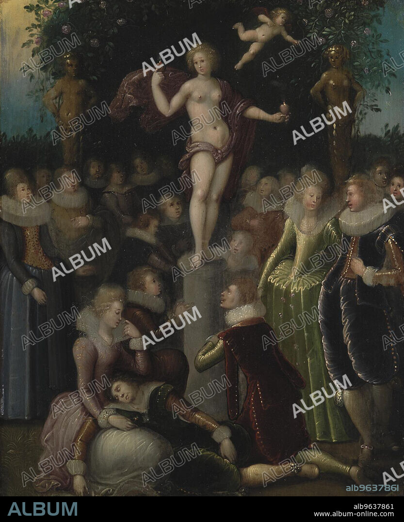 LOUIS DE CAULLERY and PIETER ISAACSZ. Homage to Venus, 1585-1621. Earlier ascribed to Isaacsz, Pieter (1569-1625).