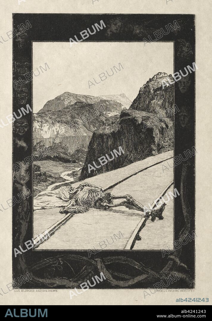 Vom Tode I, (Opus II, 1889) No. 8. Max Klinger (German, 1857-1920). Etching and aquatint.