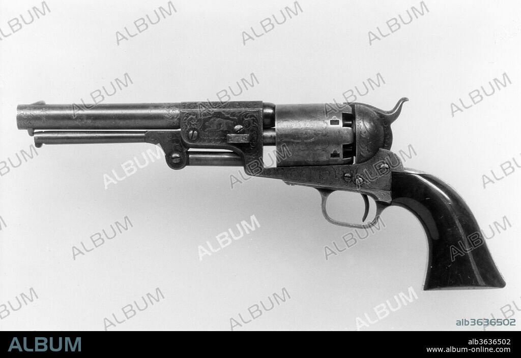Colt Dragoon Percussion Revolver, Third Model, serial no. 12403. Culture: American, Hartford, Connecticut. Dimensions: L. 14 in. (35.56 cm); L. of barrel 7 1/2 in. (19.05 cm); Cal. .44 in. (11 mm). Manufacturer: Samuel Colt (American, Hartford, Connecticut 1814-1862). Date: 1852.