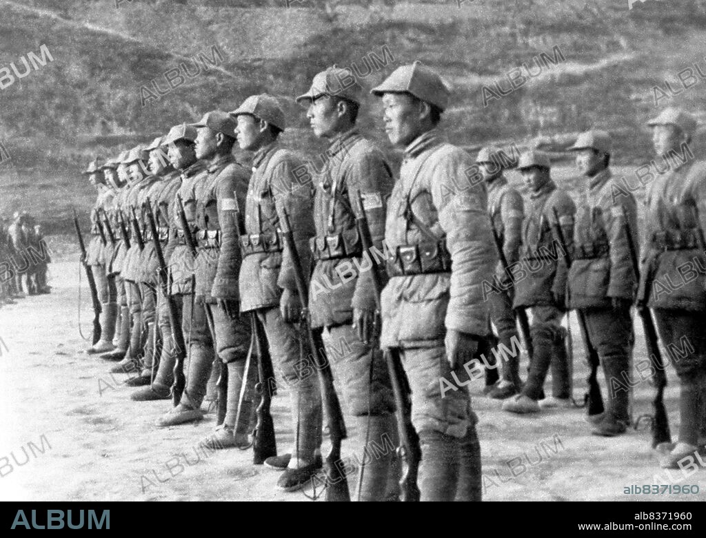 The Eighth Route Army (<i>Balu Jun</i>), also known as the 18th Army Group of the National Revolutionary Army of the Republic of China, was a group army under the command of the Chinese Communist Party, nominally within the structure of the Chinese military headed by the Chinese Nationalist Party during the Second Sino-Japanese War.<br/><br/>. The Eighth Route Army was created from the Chinese Red Army on September 22, 1937, when the Chinese Communists and Chinese Nationalist Party formed the Second United Front against Japan at the outbreak of the Second Sino-Japanese War, as World War II is known in China. Together with the New Fourth Army, the Eighth Route Army formed the main Communist fighting force during the war and was commanded by Communist party leader Mao Zedong and general Zhu De.