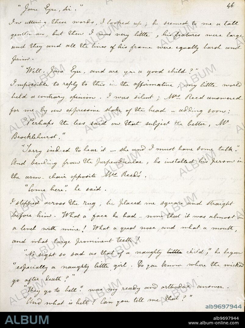 Jane Eyre - Jane Eyre meets Mr Brocklehurst.