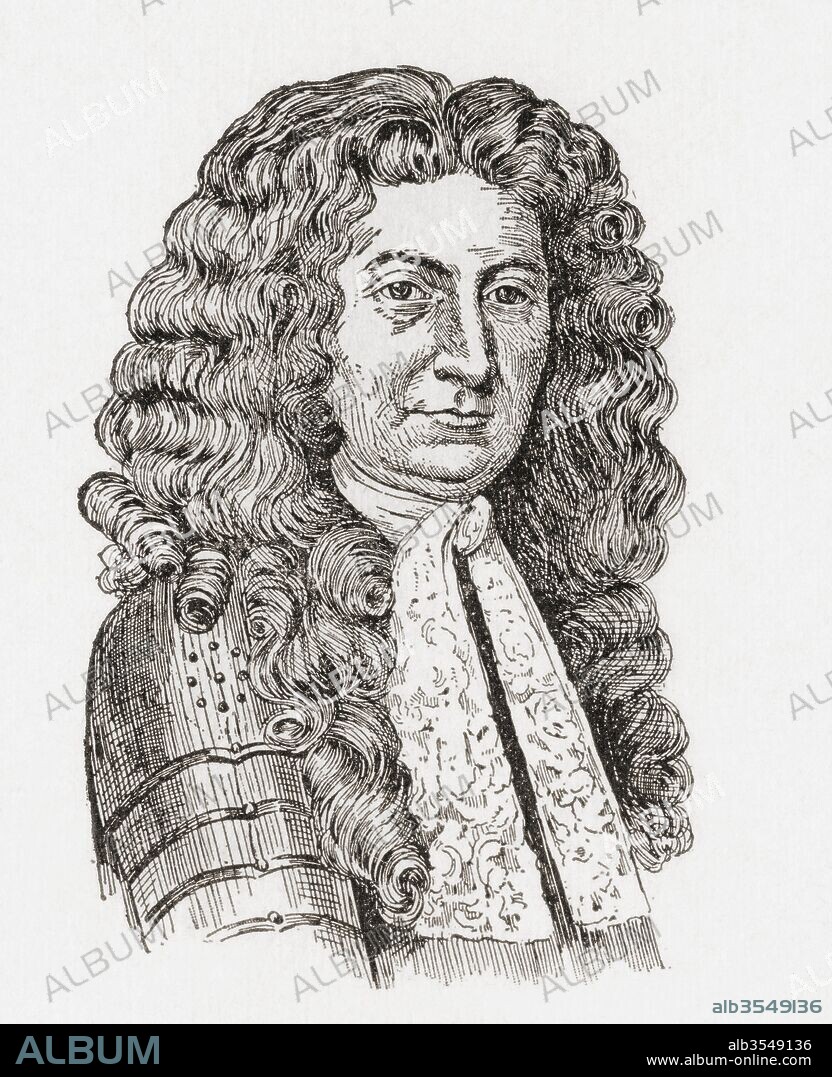 Sir Edmund Andros, 1637 –1714. English colonial administrator in North America. From The History of Our Country, published 1899.