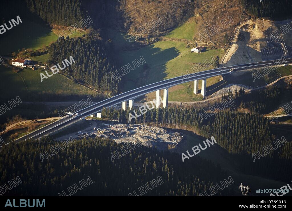 Autopista del Norte (Eibar-Vitoria), Mazmela, Eskoriatza, Guipuzcoa, Basque Country, Spain.