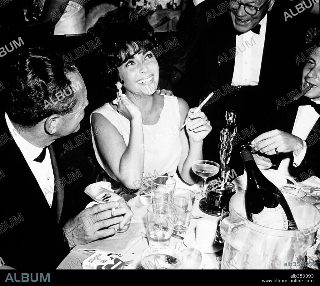 ELIZABETH TAYLOR. 33rd Academy Awards (1961). Elizabeth Taylor, best actress for "Butterfly 8". 1961