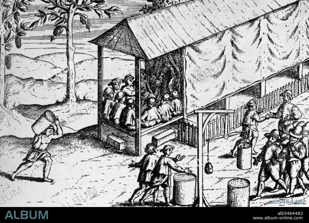 The Dutch East India Company, or VOC, was a chartered company established in 1602, when the States-General of the Netherlands granted it a 21-year monopoly to carry out colonial activities in Asia. It was the first multinational corporation in the world and the first company to issue stock. It was also arguably the world's first megacorporation, possessing quasi-governmental powers, including the ability to wage war, imprison and execute convicts, negotiate treaties, coin money and establish colonies. The VOC was set up in 1602 to gain a foothold in the East Indies (Indonesia) for the Dutch in the lucrative spice trade, which until that point was dominated by the Portuguese. Between 1602 and 1796, the VOC sent almost a million Europeans to work in the Asia trade on 4,785 ships, and netted more than 2.5 million tons of Asian trade goods.