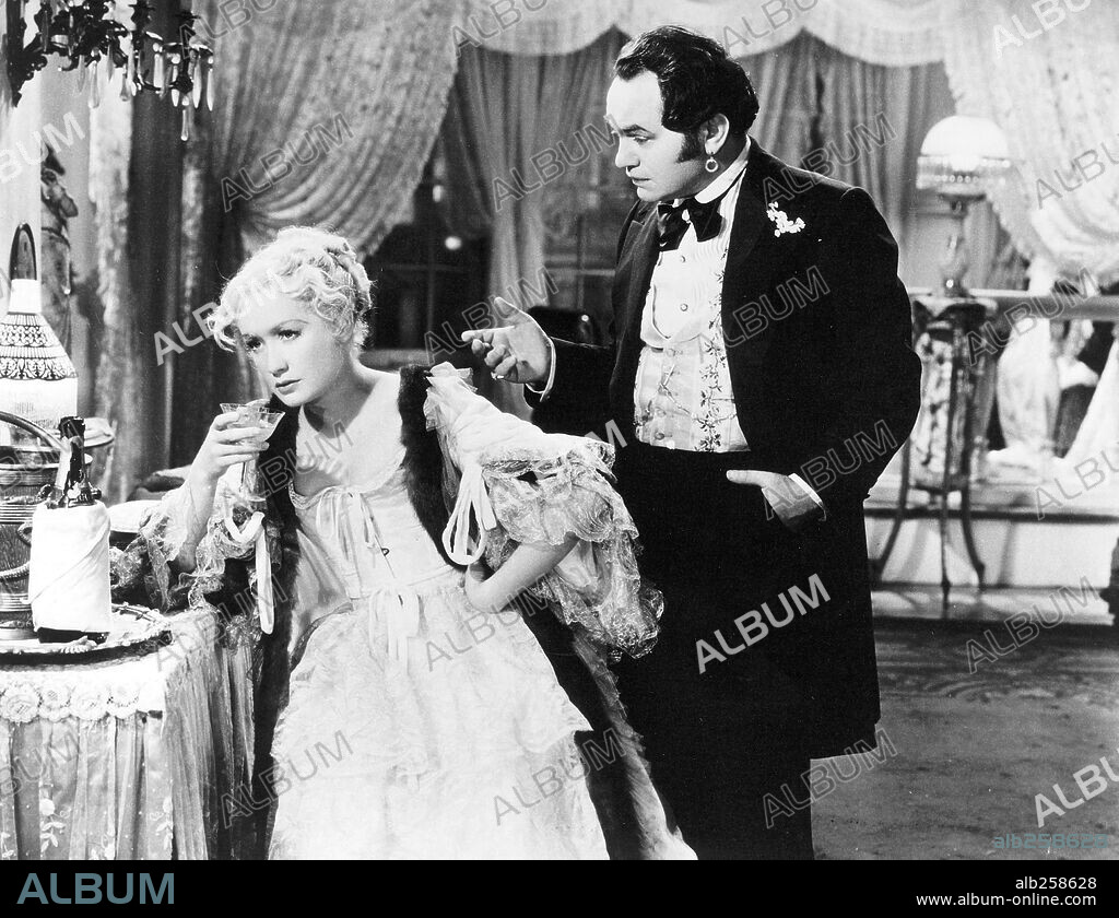 EDWARD G. ROBINSON y MIRIAM HOPKINS en LA CIUDAD SIN LEY, 1935 (BARBARY COAST), dirigida por HOWARD HAWKS. Copyright UNITED ARTISTS.