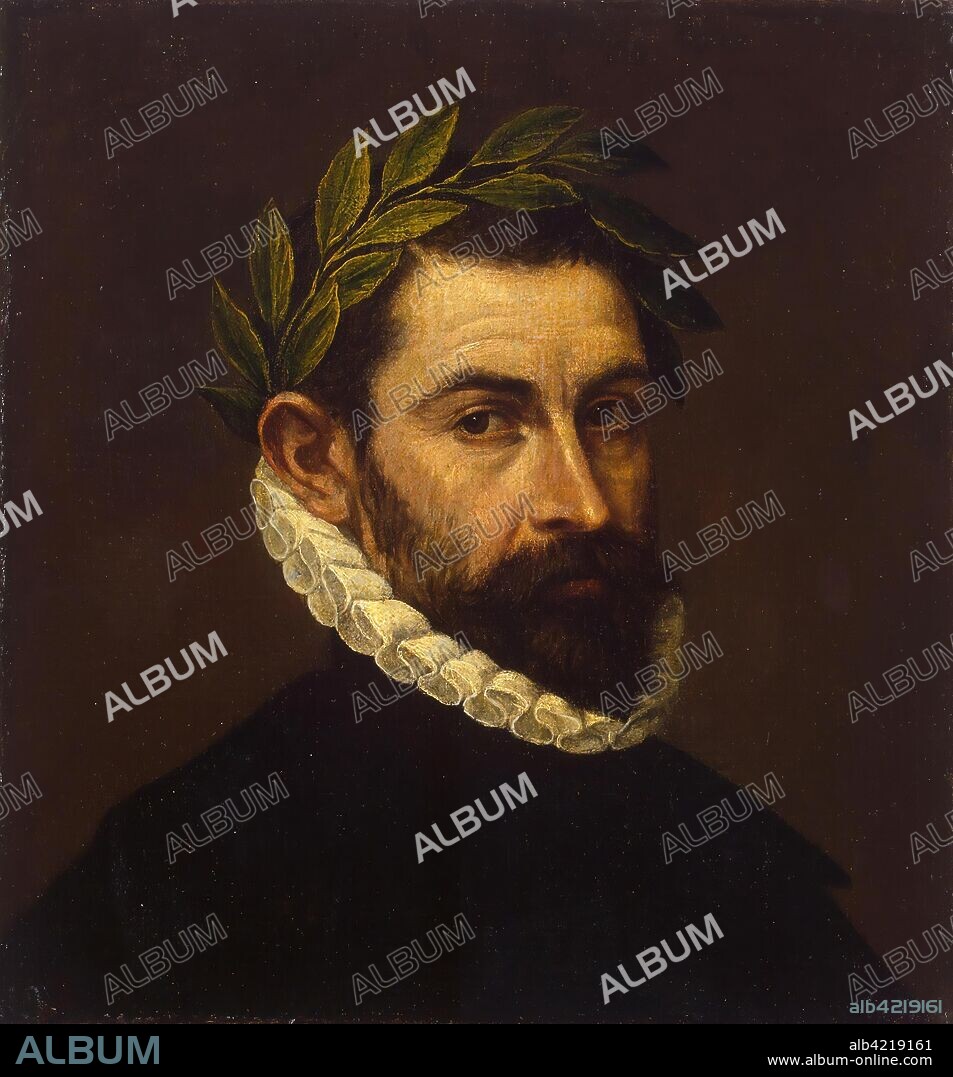 GRECO EL (DOMÉNIKOS THEOTOKOPOULOS). 'Portrait of the Poet Alonso de Ercilla y Zuniga'. Spain, 1570s. Dimensions: 44,3x41,5 cm.