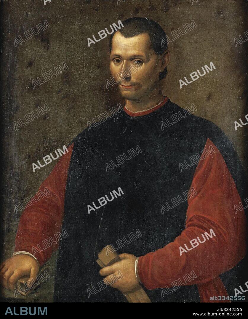 SANTI DI TITO. Portrait of Niccolo Machiavelli (1469-1527).