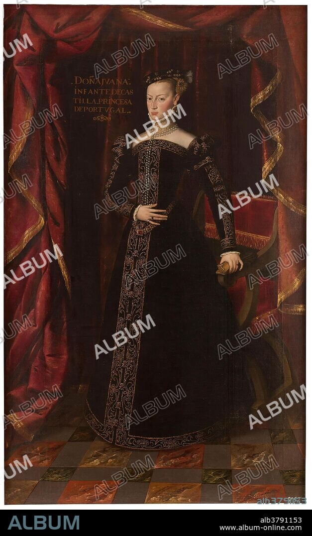 Juan Pantoja de la Cruz / 'Juana de Austria, hermana de Felipe II, princesa de Portugal'. Finales del siglo XVI - Principio del siglo XVII. Óleo sobre lienzo, 208 x 126 cm.; Finales del siglo XVI - Principio del siglo XVII. Óleo sobre lienzo, 208 x 126 cm.