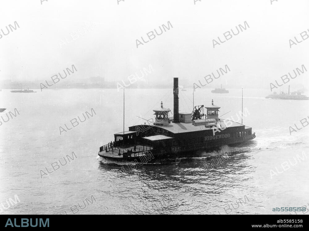 Eriesee (USA). Schiffsverkehr auf dem Eriesee. Foto, 1905 (Waldemar Abegg).