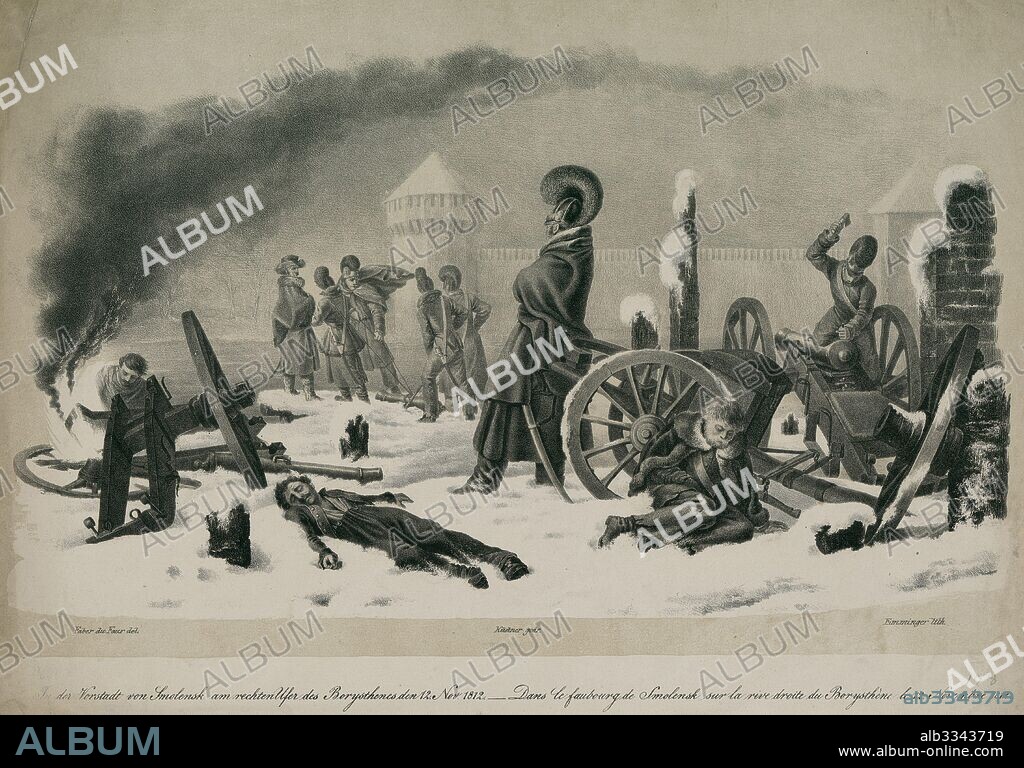 FABER DU FAUR, CHRISTIAN WILHELM, VON. On the Banks of the Berezina River on 12 November 1812.
