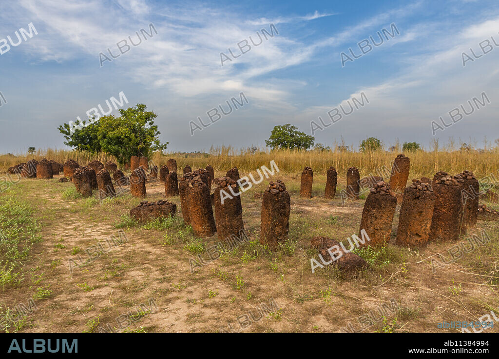 Unesco site Senegambian stone circles, Wassu, Gambia, Africa.