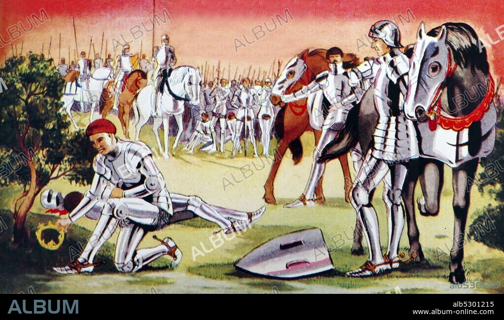 Illustration depicting the crown of Richard III found at Bosworth Field and taken by Henry VII during the War of the Roses. The Battle of Bosworth Field (or Battle of Bosworth) was the last significant battle of the Wars of the Roses, the civil war between the Houses of Lancaster and York that extended across England in the latter half of the 15th century. Fought on 22 August 1485, the battle was won by the Lancastrians.