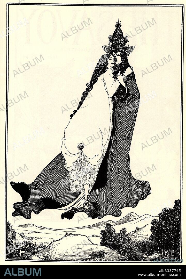AUBREY BEARDSLEY. The Ascension of Saint Rose of Lima.