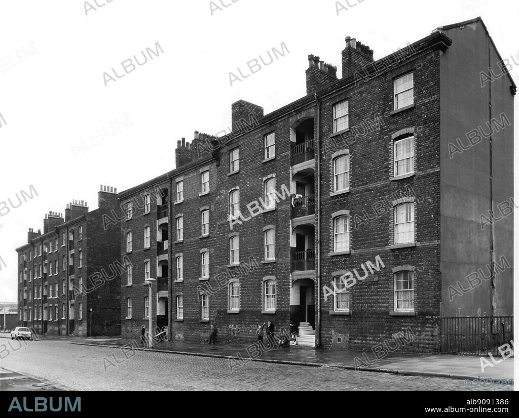 St. Martin's Cottages, Liverpool - Britain's first council flats as they appear today (1983). ©TopFoto.