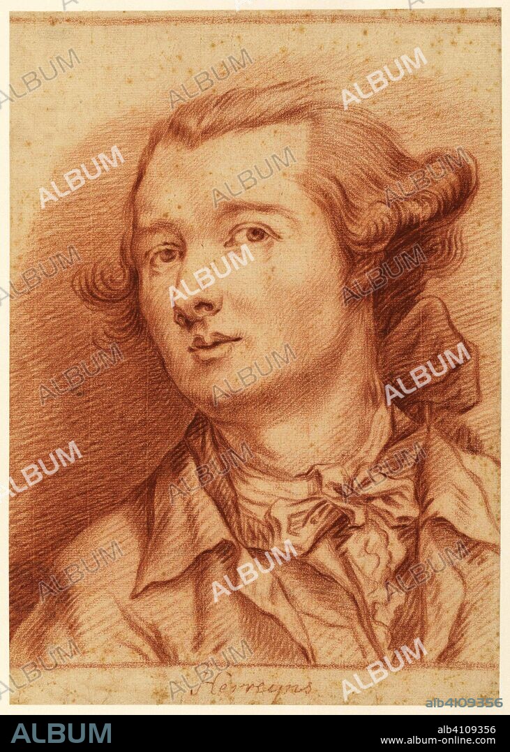 Portrait of the painter Willem Jacob Herreyns. Draughtsman: Gerard van Spaendonck. Dating: 1756 - 1822. Measurements: h 358 mm × w 250 mm.