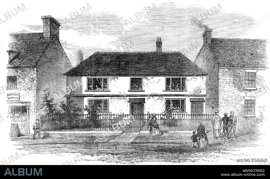 Residence of William Palmer, at Rugeley, 1856. English doctor William Palmer, also known as the Rugeley Poisoner or the Prince of Poisoners, was found guilty of murder in one of the most notorious cases of the 19th century. Palmer got into debt through gambling on horse races, and took out life insurance policies on his wife and brother Walter. His friend John Parsons Cook became ill after drinking gin which Palmer had poisoned with strychnine. Palmer was arrested on the charge of murder and forgery - Palmer had been forging his mother's signature to defraud her - was tried at the Old Bailey in London in 1856, and convicted for the murder of Cook. It is likely that Palmer also poisoned his wife, his brother, and four of his own infant children. Palmer was executed in public by hanging. From "Illustrated London News", 1856.