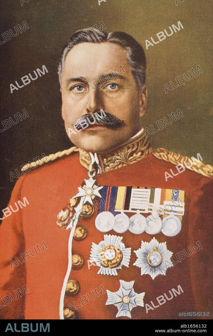 General Sir Douglas Haig, 1861-1928. Field Marshal, Commander British Expeditionary Force. From a photograph by J. Russell and sons.