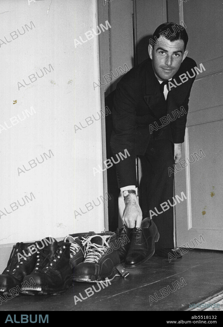 F.M Montgomery's Personal Pilot, Flt.-Lt. Errol Taylor is staying at the St. Moritz Kulm Hotel a section of which is reserved to the RAF Winter Sports Association. Meanwhile, Mohty is amusing himself ***** in the Berness Oberland. July 24, 1949.