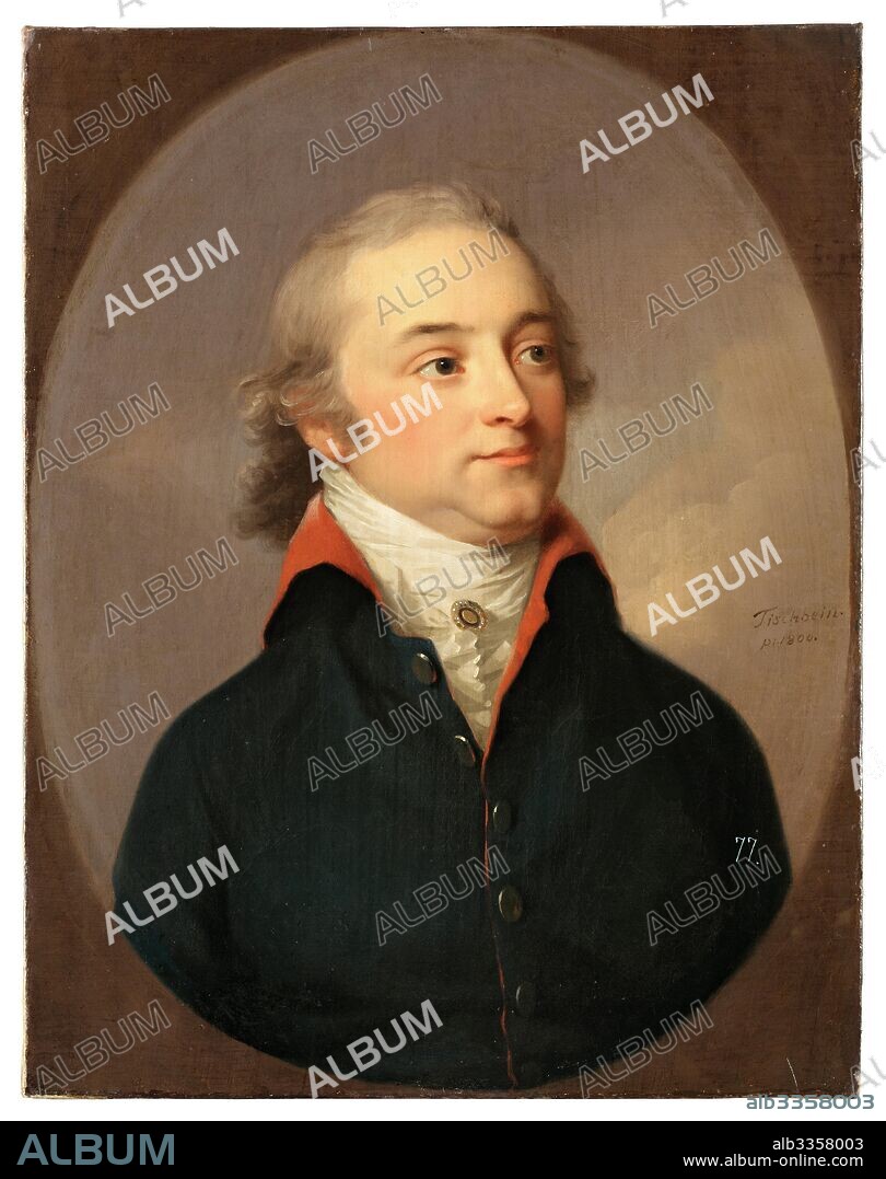 JOHANN FRIEDRICH AUGUST TISCHBEIN. Portrait of Friedrich Karl Ludwig, Duke of Schleswig-Holstein-Sonderburg-Beck (1757-1816).