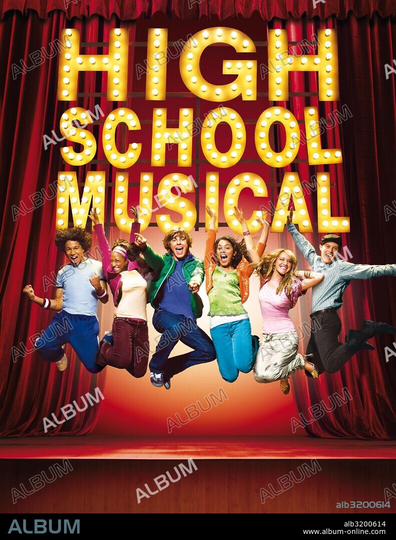Poster de HIGH SCHOOL MUSICAL, 2006, dirigida por KENNY ORTEGA. Copyright WALT DISNEY PICTURES.