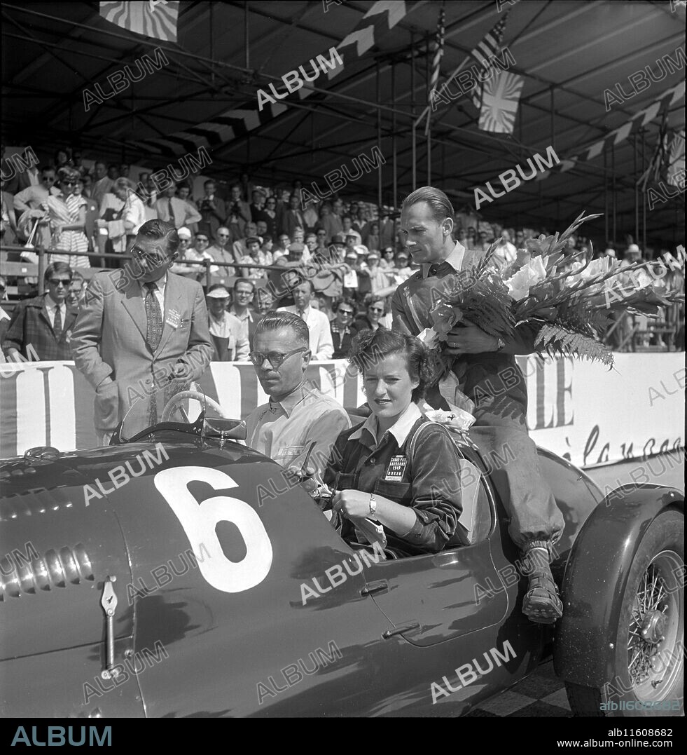 Paul Glauser, champion of GP in Lausanne 1949.