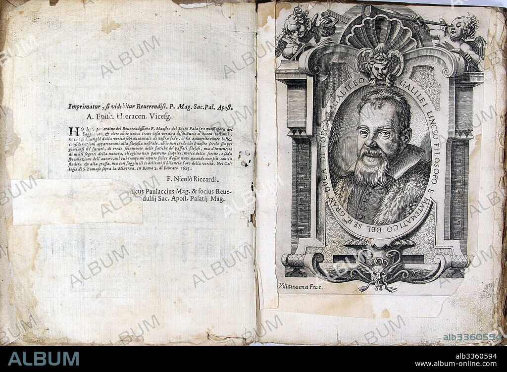 ANONYMOUS. Leaf of book "The Assayer (Il Saggiatore)" by Galileo Galilei.