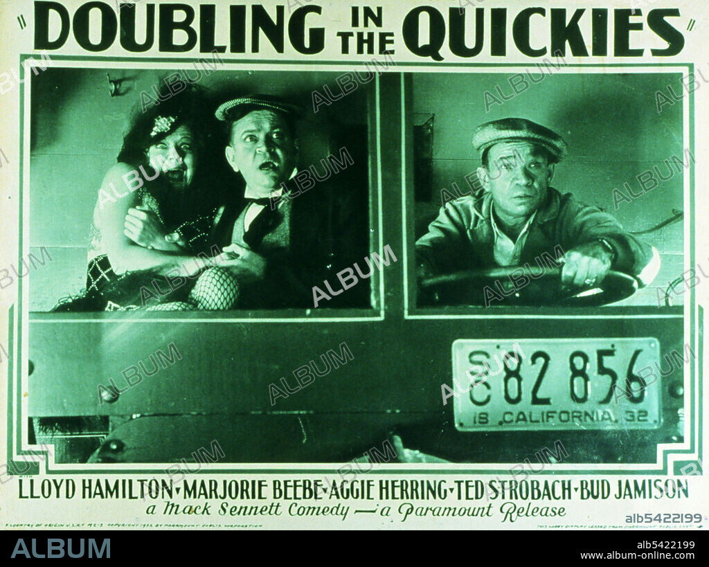 DOUBLING IN THE QUICKIES, 1932, dirigida por BABE STAFFORD. Copyright MACK SENNETT COMEDIES.
