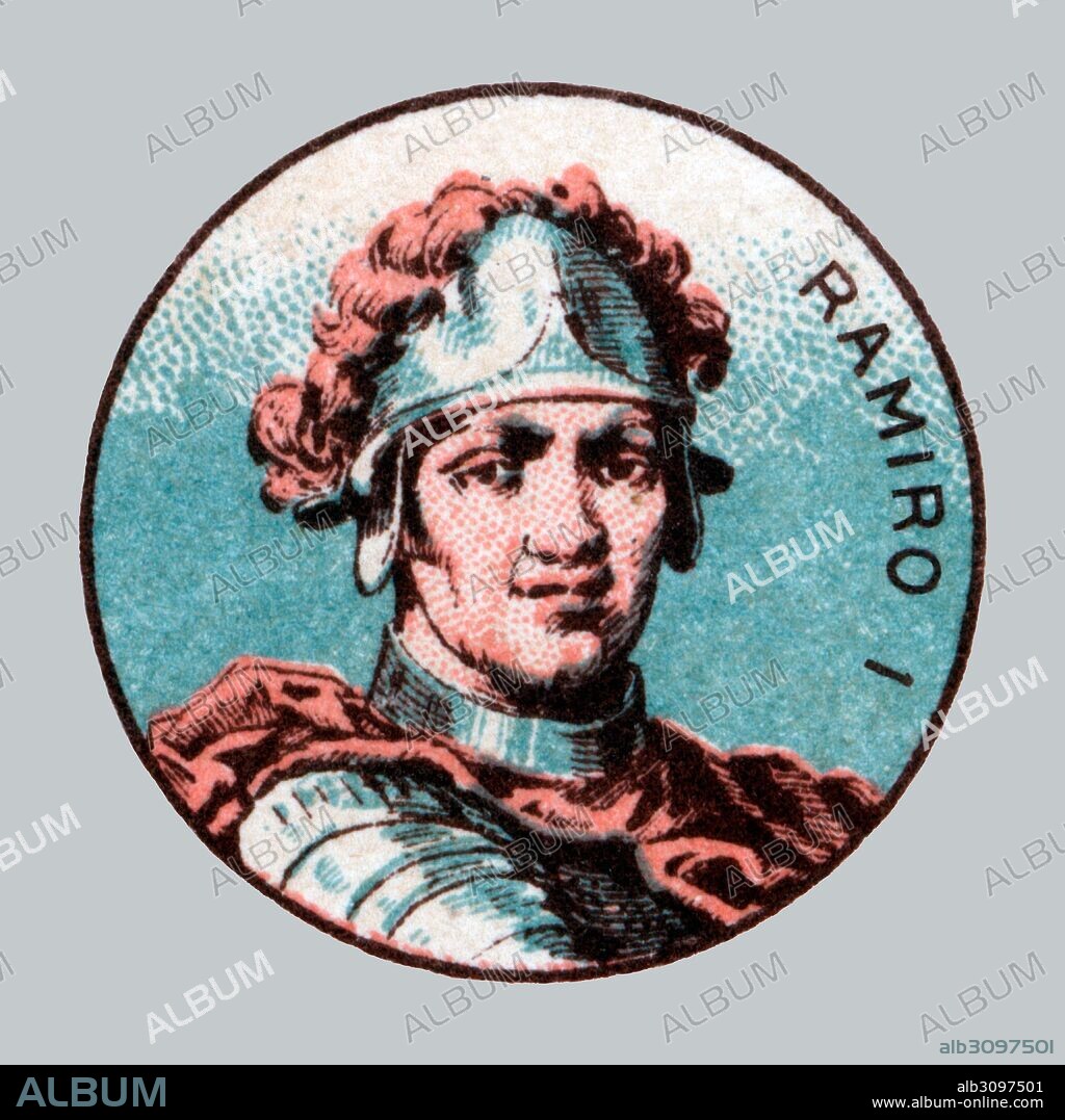 España. Edad media. Ramiro I (790-850), rey de Asturias del 842 al 850.