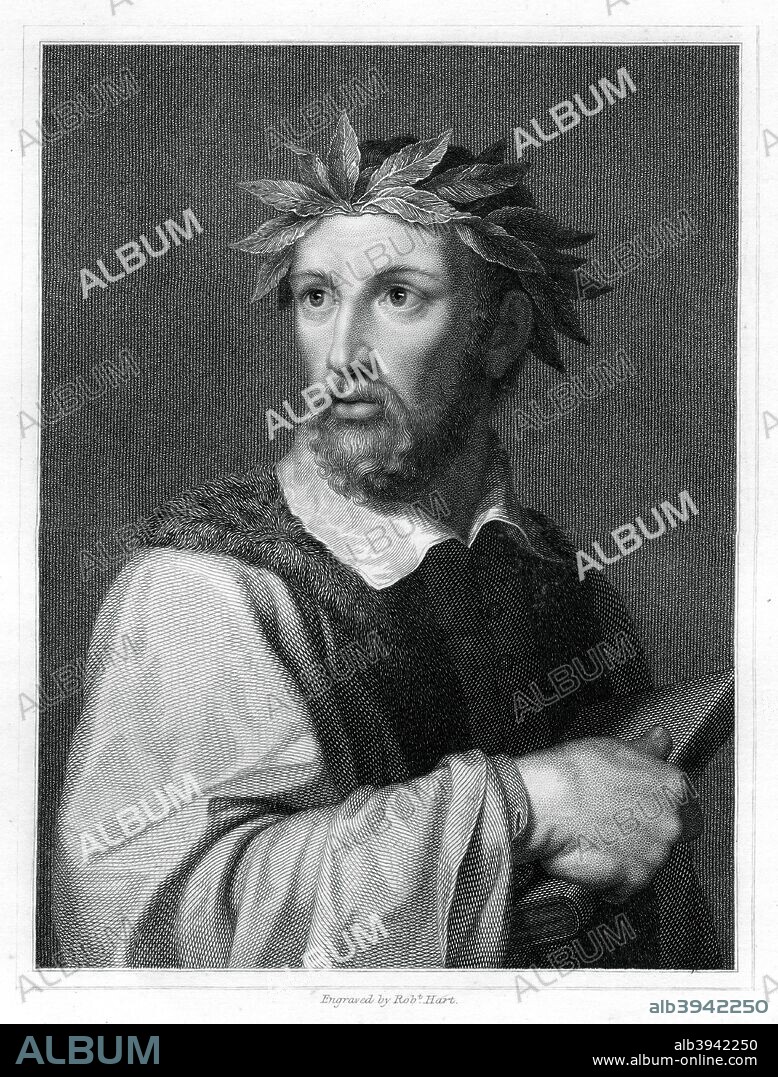 Torquato Tasso, Italian poet, (1834). Tasso (1544-1595) is best known for his 1580 poem La Gerusalemme liberata (Jerusalem Delivered).