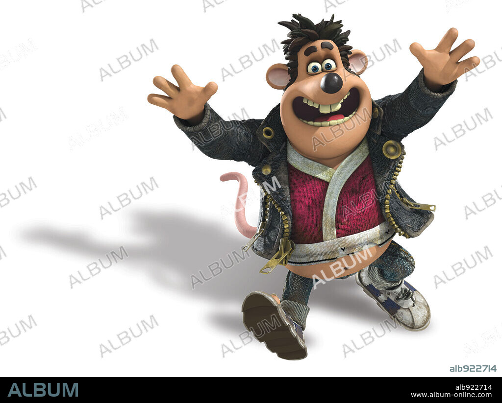 Poster de RATONPOLIS, 2006 (FLUSHED AWAY), dirigida por DAVID BOWERS y SAM FELL. Copyright DREAMWORKS ANIMATION/AARDMAN ANIMATIONS/DREAMWORKS SKG.