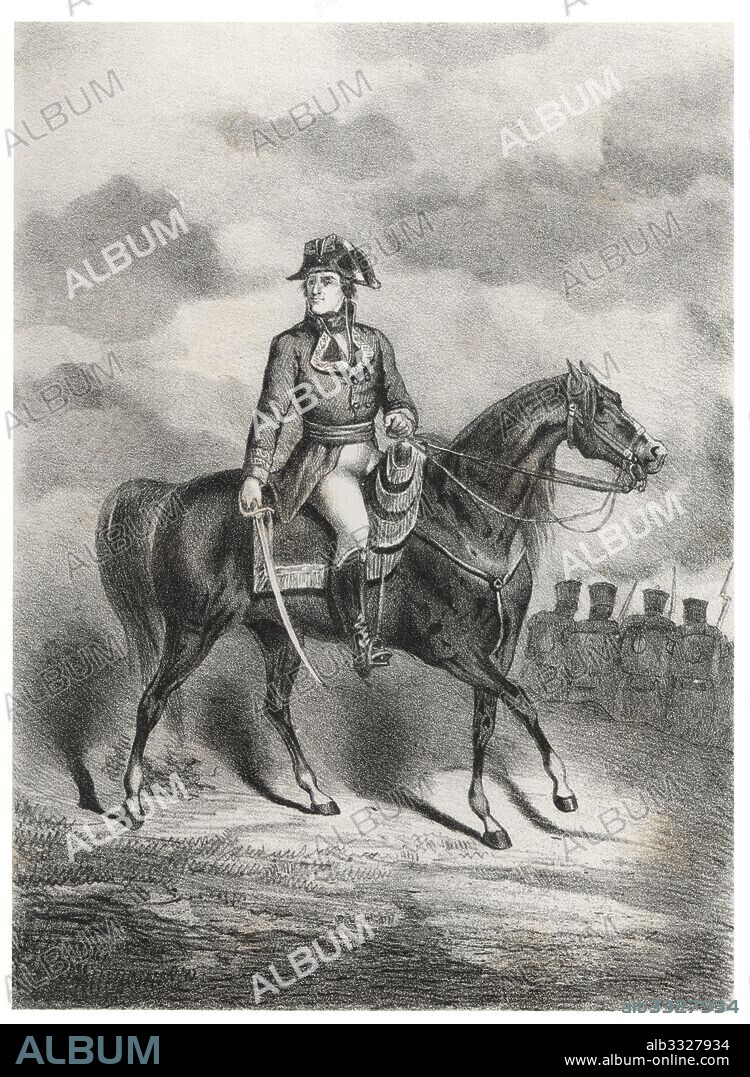 Francisco Javier Castaños Aragorri Urioste Olavide (1758-1852), duque de Bailén, militar y político español. Grabado de 1880.