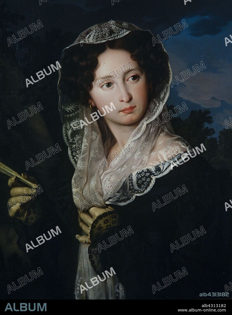 ZACARÍAS GONZÁLEZ VELÁZQUEZ. Zacarías González Velázquez / 'Portrait of Juliana González, artist's daughter', 1832, Oil on canvas, 64 x 52,5 cm.