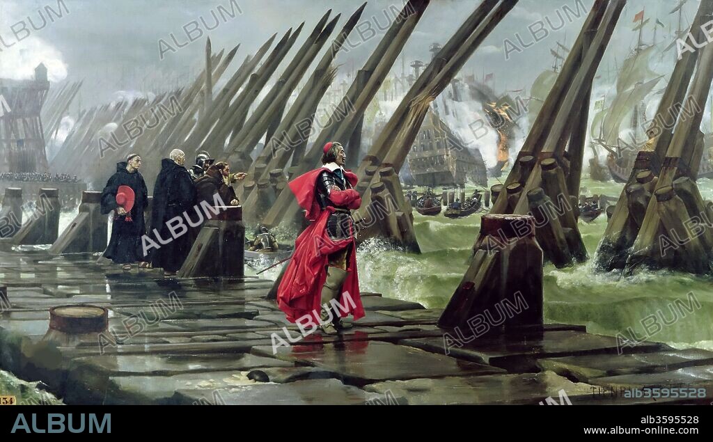 HENRI-PAUL MOTTE. Cardinal Richelieu at the Siege of La Rochelle.