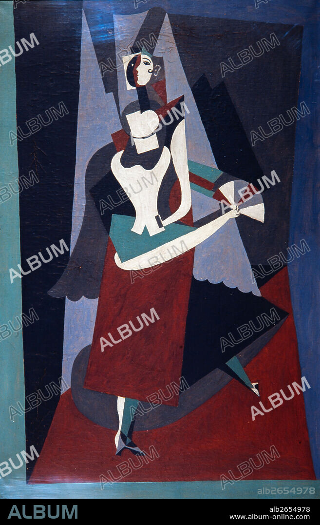 Pablo Picasso / 'Blanquita Suárez', 1917, Oil on canvas, 73,3 x 47 cm, MPB 110.013.