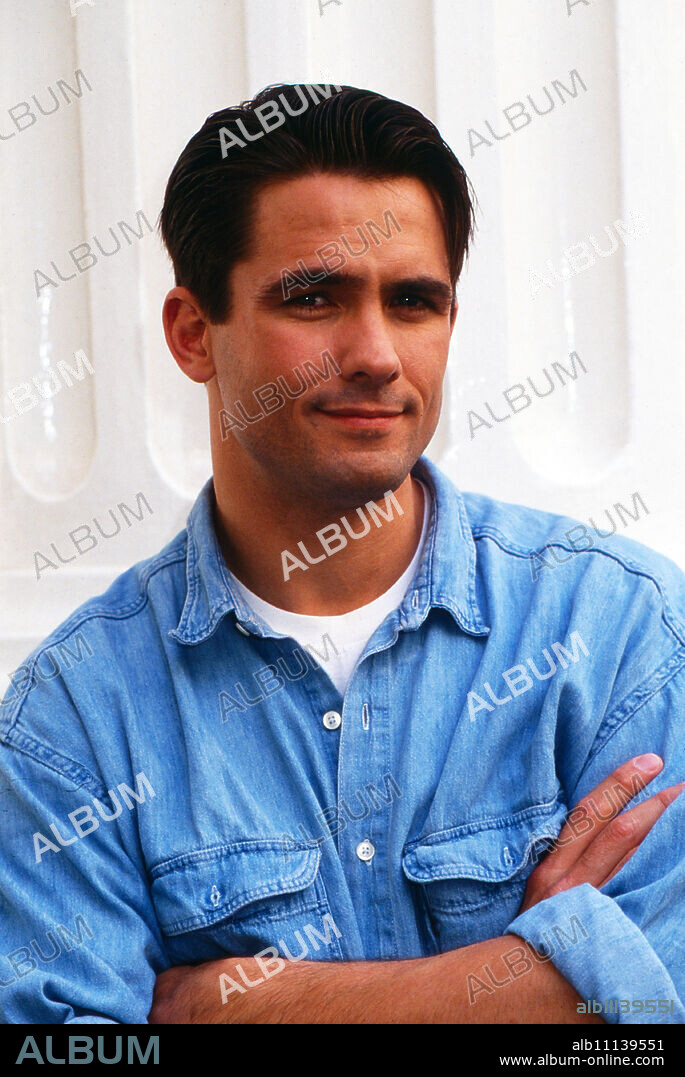 Billy Campbell, American actor, during a visit to Hamburg, Germany around 1992. (original german headline: Billy Campbell).