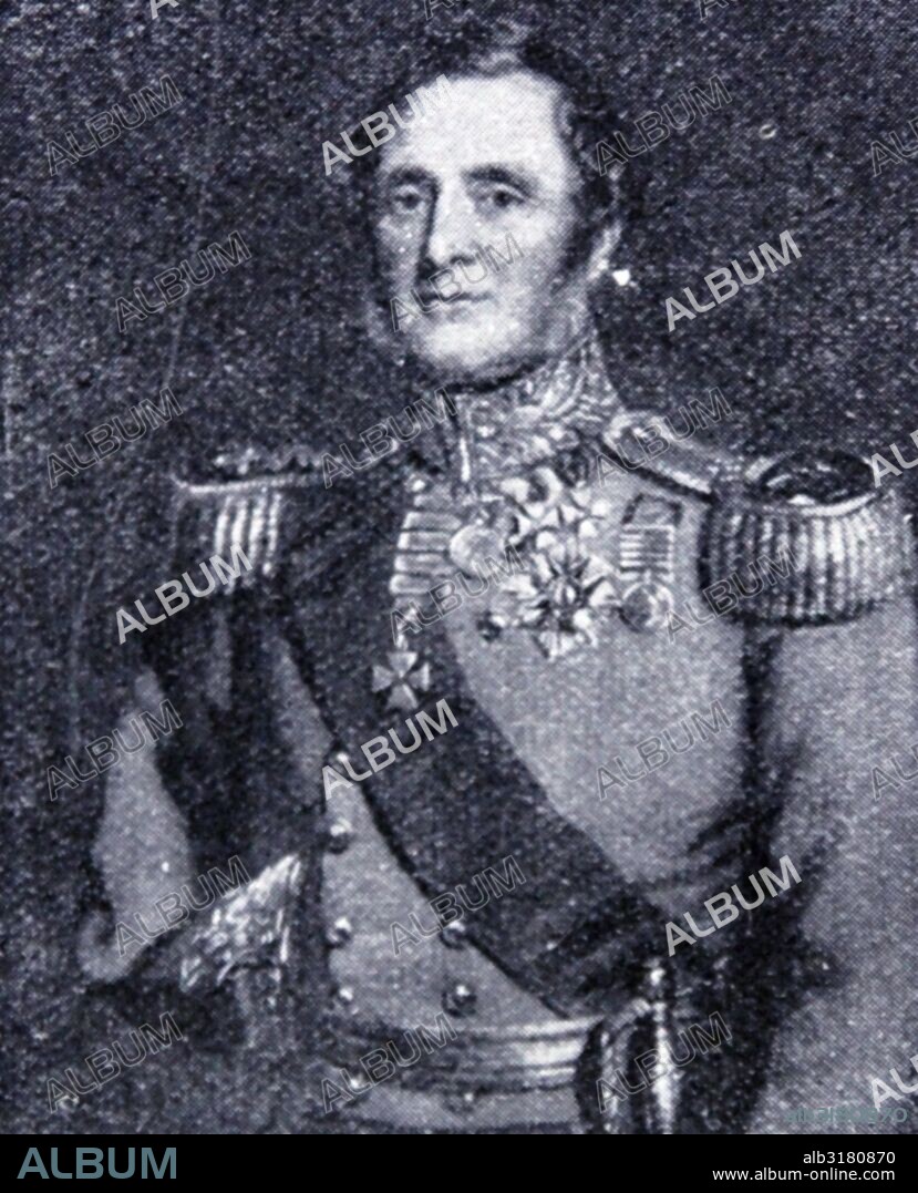 Field Marshal Fitzroy James Henry Somerset, lord Raglan  (1788 –  1855), known before 1852 as Lord Fitzroy Somerset, was a British Army officer. As a junior officer he served in the Peninsular War and the Hundred Days, latterly as military secretary to the Duke of Wellington.  He became commander of the British troops sent to the Crimea in 1854.