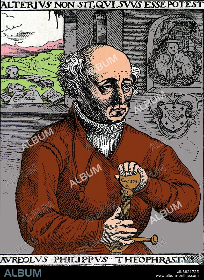 Paracelsus (Philippus Aureolus Theophrastus Bombastus von Hohenheim, November 11 or December 17, 1493 - September 24, 1541) was a Swiss Renaissance physician, botanist, alchemist, astrologer, and general occultist. His motto was "Let no man belong to another who can belong to himself." He held a natural affinity with the Hermetic, Neoplatonic, and Pythagorean philosophies central to the Renaissance. He devoted several sections of his writings to the construction of astrological talismans for curing disease, providing talismans for various maladies as well as talismans for each sign of the Zodiac. He pioneered the use of chemicals and minerals in medicine. He wandered Europe, Africa and Asia Minor, in the pursuit of hidden knowledge. He revised old manuscripts and wrote new ones. He died in 1541, at the age of 48, of natural causes. The movement of Paracelsianism was seized upon by many wishing to subvert the traditional Galenic physics, and his therapies became more widely known and used.