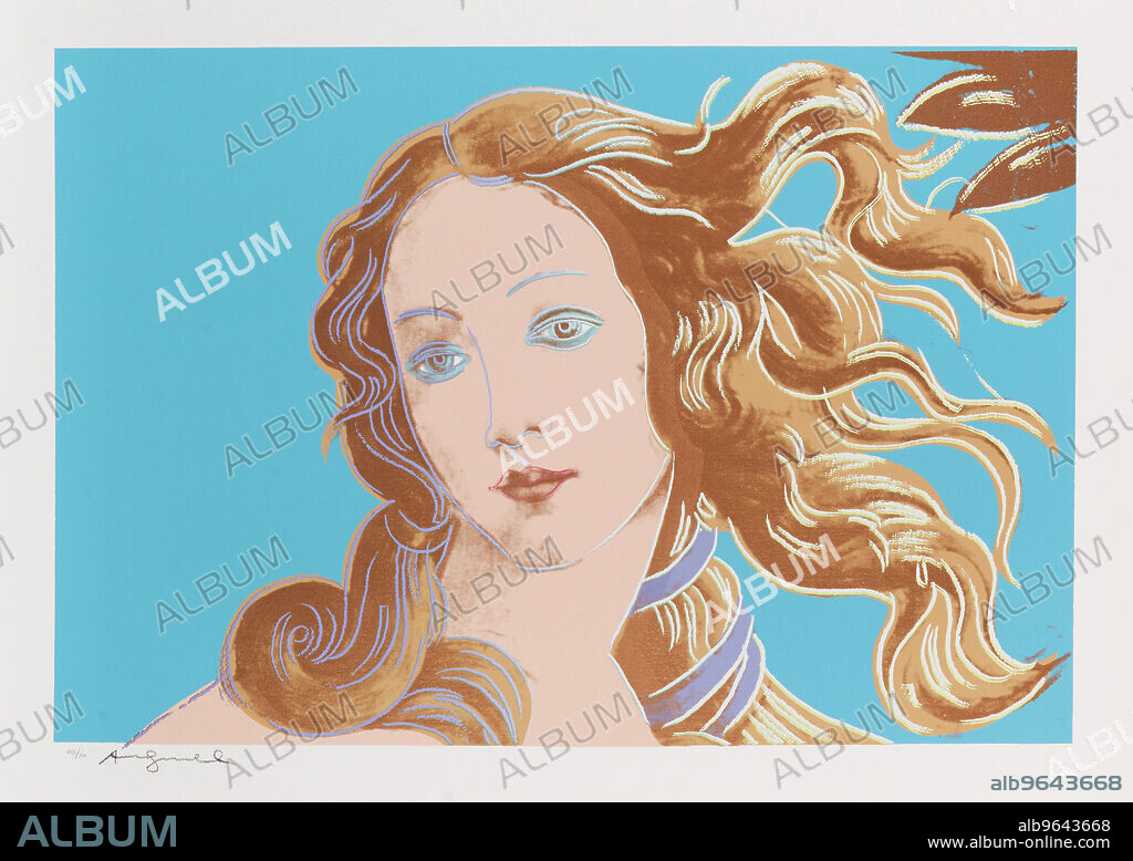 ANDY WARHOL. Sandro Botticelli, Birth of Venus.