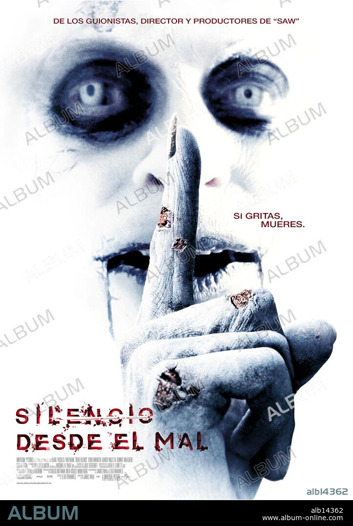 Poster de SILENCIO DESDE EL MAL, 2007 (DEAD SILENCE), dirigida por JAMES WAN. Copyright UNIVERSAL PICTURES.