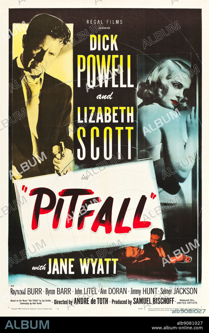 Poster of PITFALL, 1948, directed by ANDRE DE TOTH. Copyright REGAL FILMS/UNITED ARTISTS.