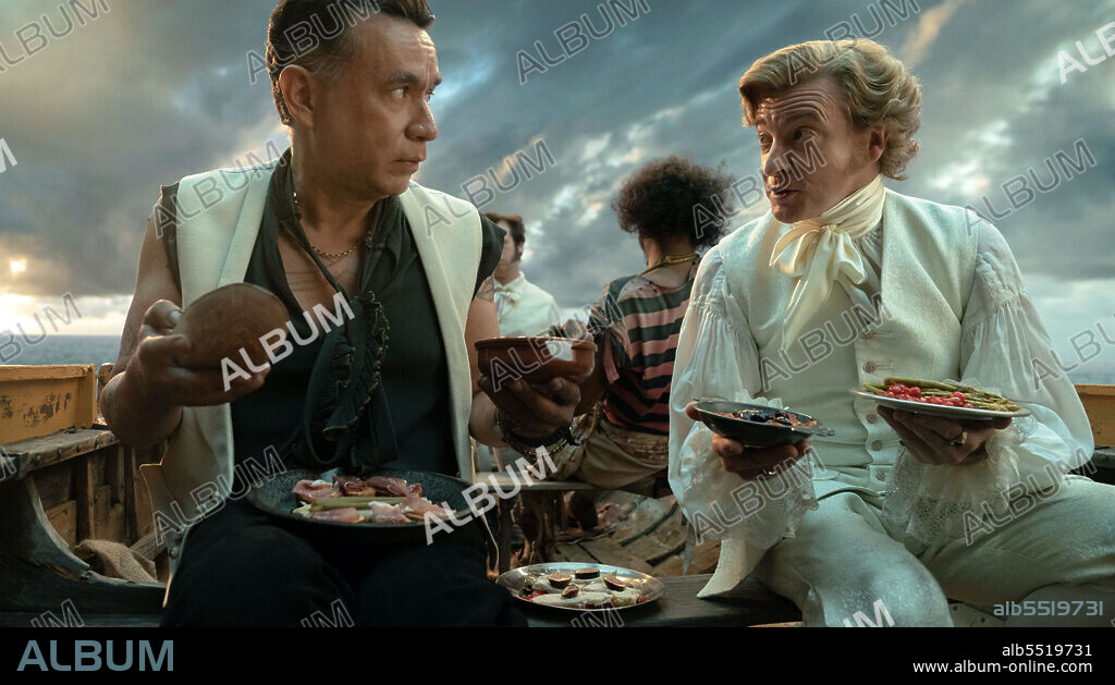 FRED ARMISEN and RHYS DARBY in OUR FLAG MEANS DEATH, 2022, directed by NACHO VIGALONDO and TAIKA WAITITI. Copyright HBO Max / Piki Films.