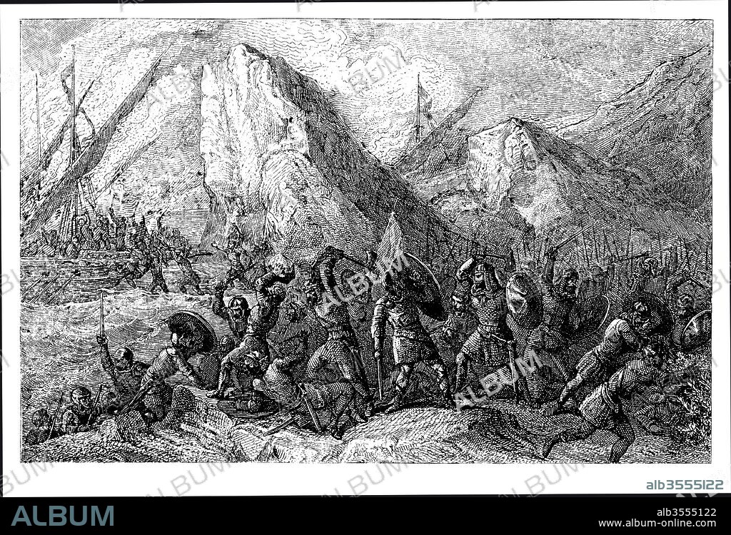 Doscientas naves vikingas al mando de Gunrod o Gunderedo (?-970), hermano del rey Harald de Noruega, son derrotados en las costas de Galicia por los ejércitos castellanos a las órdenes del conde Gonzalo Sánchez (920-?) en el año 968.