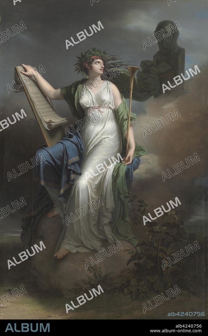 Calliope, Muse of Epic Poetry, 1798. Charles Meynier (French, 1768-1832). Oil on canvas; overall: 275 x 177 cm (108 1/4 x 69 11/16 in.).