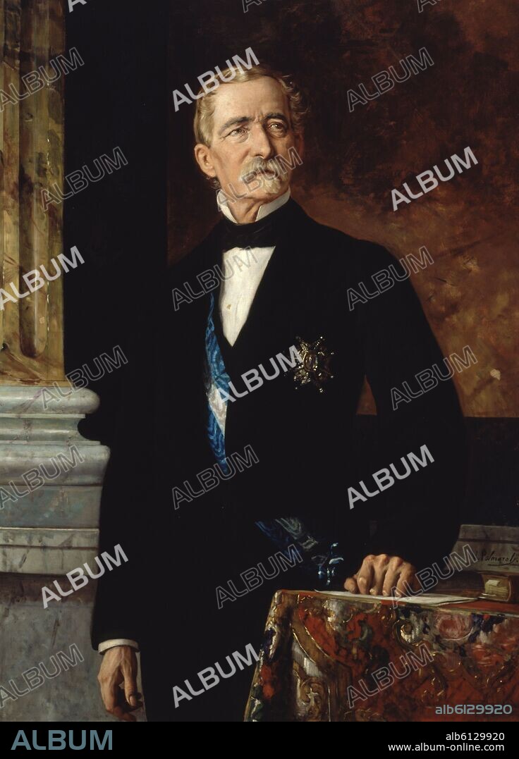 VICENTE PALMAROLI (1834-1896). 'Portrait of Luis Mayans y Enríquez de Navarra', 1872, Oil on canvas, 131 x 97 cm.