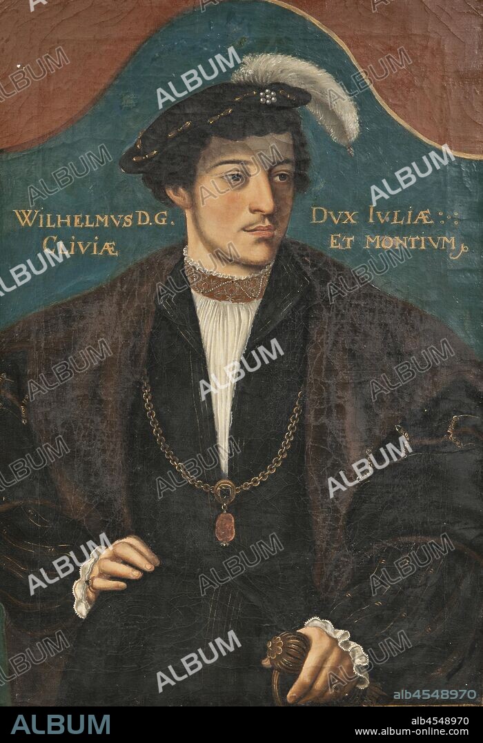 Vilhelm, 1516-1592, Duke of Jülich, Cleve and Berg, painting, portrait, William, Duke of Jülich-Cleves-Berg, oil on canvas, Height, 49 cm (19.2 inches), Width, 34 cm (13.3 inches).