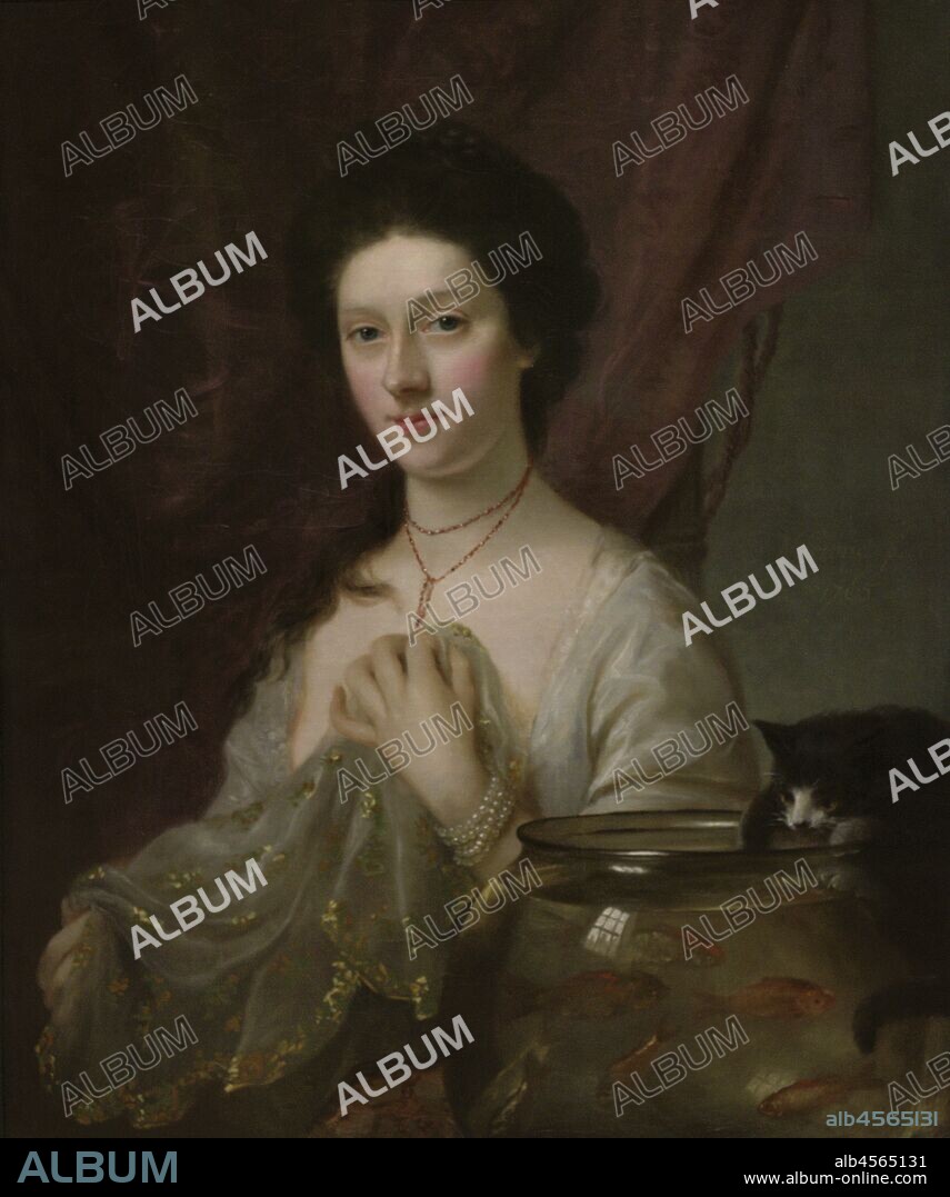 Catherine Maria Fisher (c. 1741-1767), known as Kitty Fisher. British courtesan. Portrait by Nathaniel Hone (1718-1784). Oil on canvas (74,9 x 62,2 cm), 1765. National Portrait Gallery. London, England, United Kingdom.